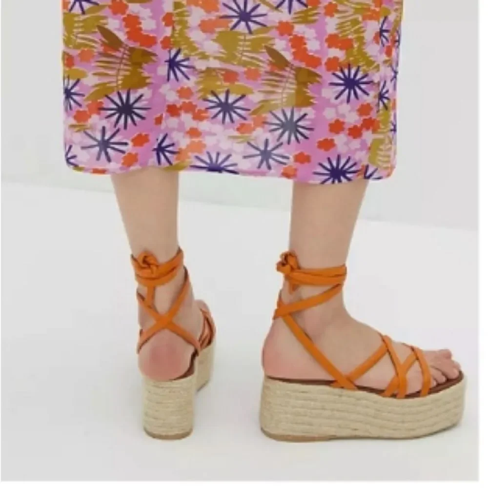 Anthropologie x Alohas Paw Paw Sprits Platform  Sandals size 37